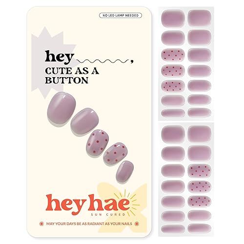 Heyhae Semi Cured Gel Nail Strips | No LED Lamp
