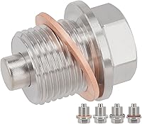 Vista 12 de 1 unidad M14x1.5mm Tapón magnético para drenaje de aceite de acero inoxidable para Honda Accord Civic CR-V Odyssey, Acura Ford GM Mazda Hyundai KIA