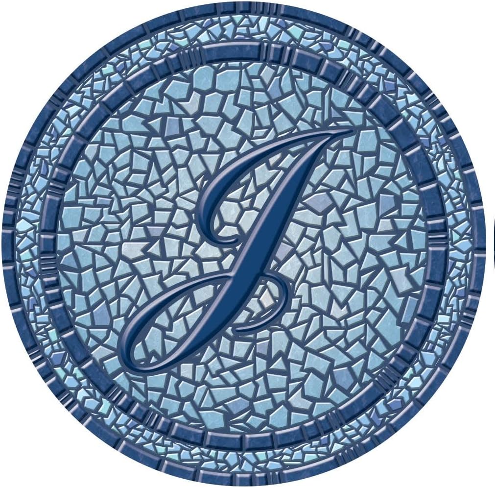 Skip's Garage Custom Monogrammed Decorative Pool Art - Mosaic Pool Art - Choose Your Size & Personalization - Easy Drop-in Installation