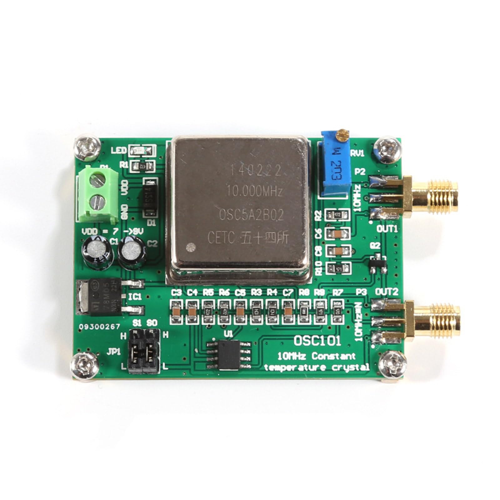 OCXO - Calibrador de cristal de referencia de frecuencia de 10 MHz, generador de señales de temperatura