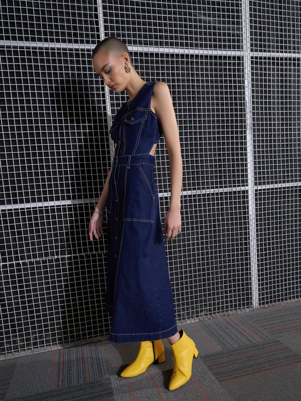 Image of Sassafras Women Waist Cut-Out Midi Dress