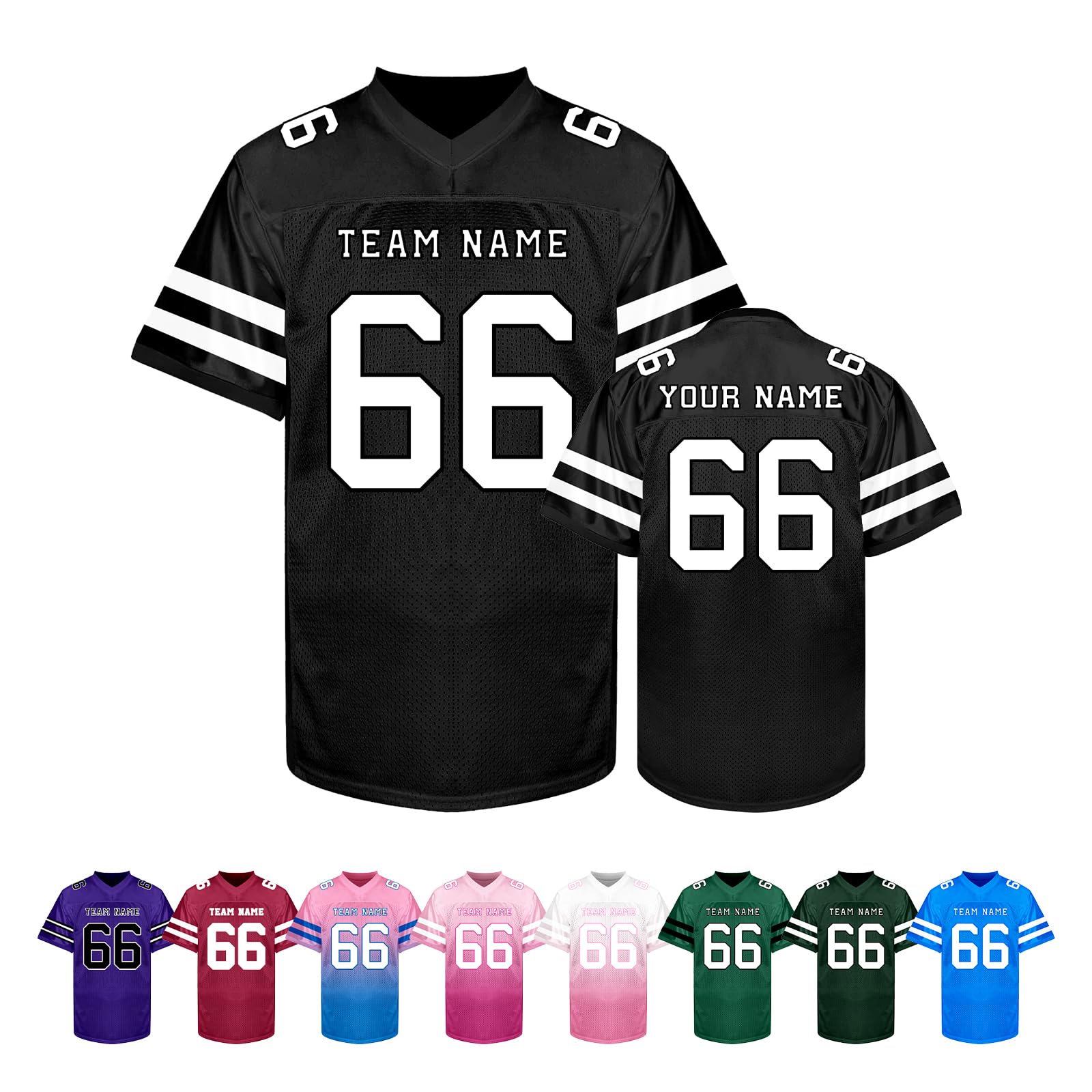 Custom Football Jersey Personalized Team Name Number Logo Customized Shirt for Men Youth Women Kids