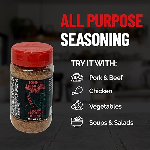 Miniatura 10 de Johns Seak and Seasoning Spice Zanes Idaho Redneck Blend 20 onzas