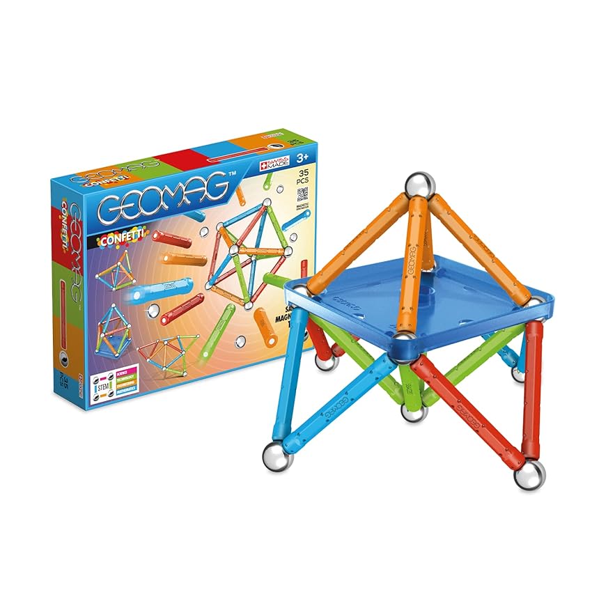Immagine del prodotto Geomag- Confetti Gioco di Costruzione Magnetico, Multicolore, 3 - 99 anni, 35 Pezzi, 351