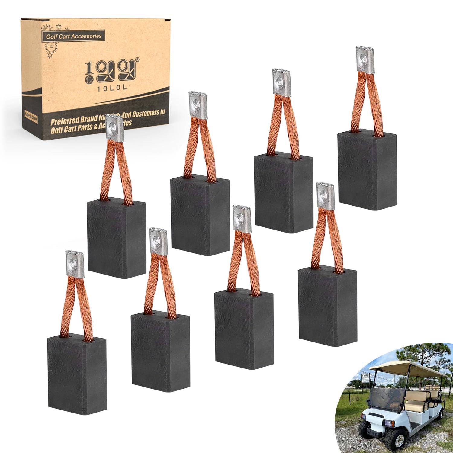 Amazon.com: 10L0L Golf Cart Starter Brush Kit 3.7HP for Club Car