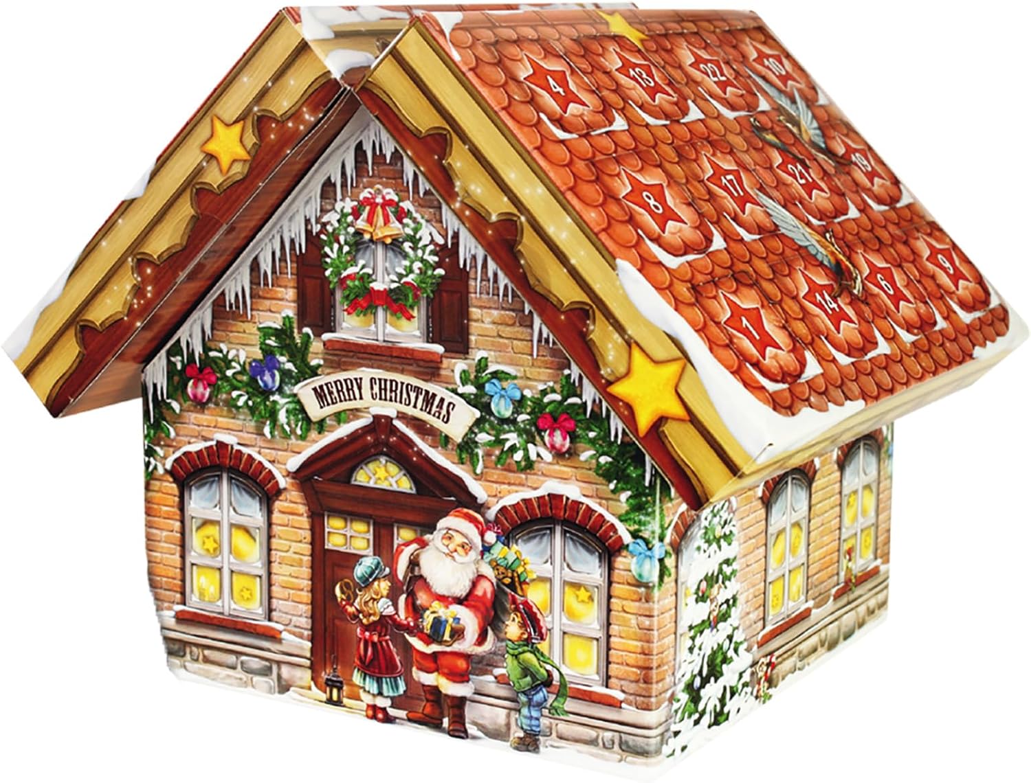 Incense Cones Advent Calendar Incense House Filled with 24 Different Incense Cones, Incense Cones Calendar for the Pre-Christmas Season