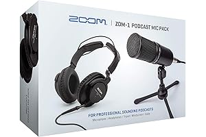 Zoom ZDM-1 Podcast Mic Pack: Complete Kit for Professional Podcasters
