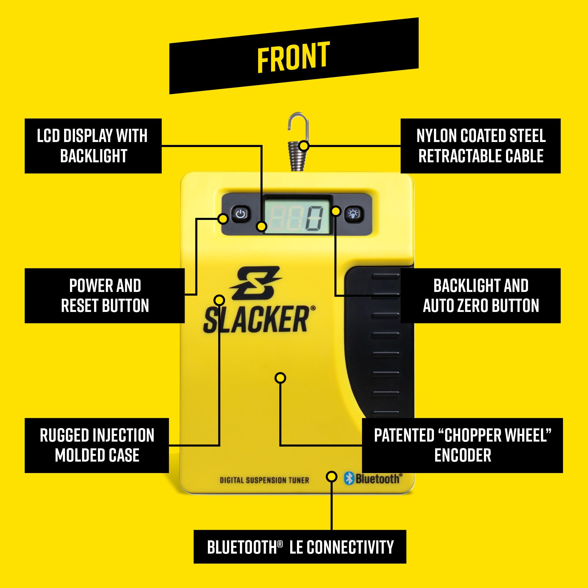 Slacker cyfrowy tuner wiszący z zestawem Bluetooth Rider Sag na motocyklach, rowerach górskich, skuterach śnieżnych, UTV i ciężarówkach (V5)