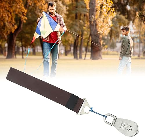 Miniatura 8 de Herramienta de prensa de cuerda de cometa, reduce la presión de la mano de metal y Oxford Rapid Spin Metal Tirador de prensa de cuerda para cometas