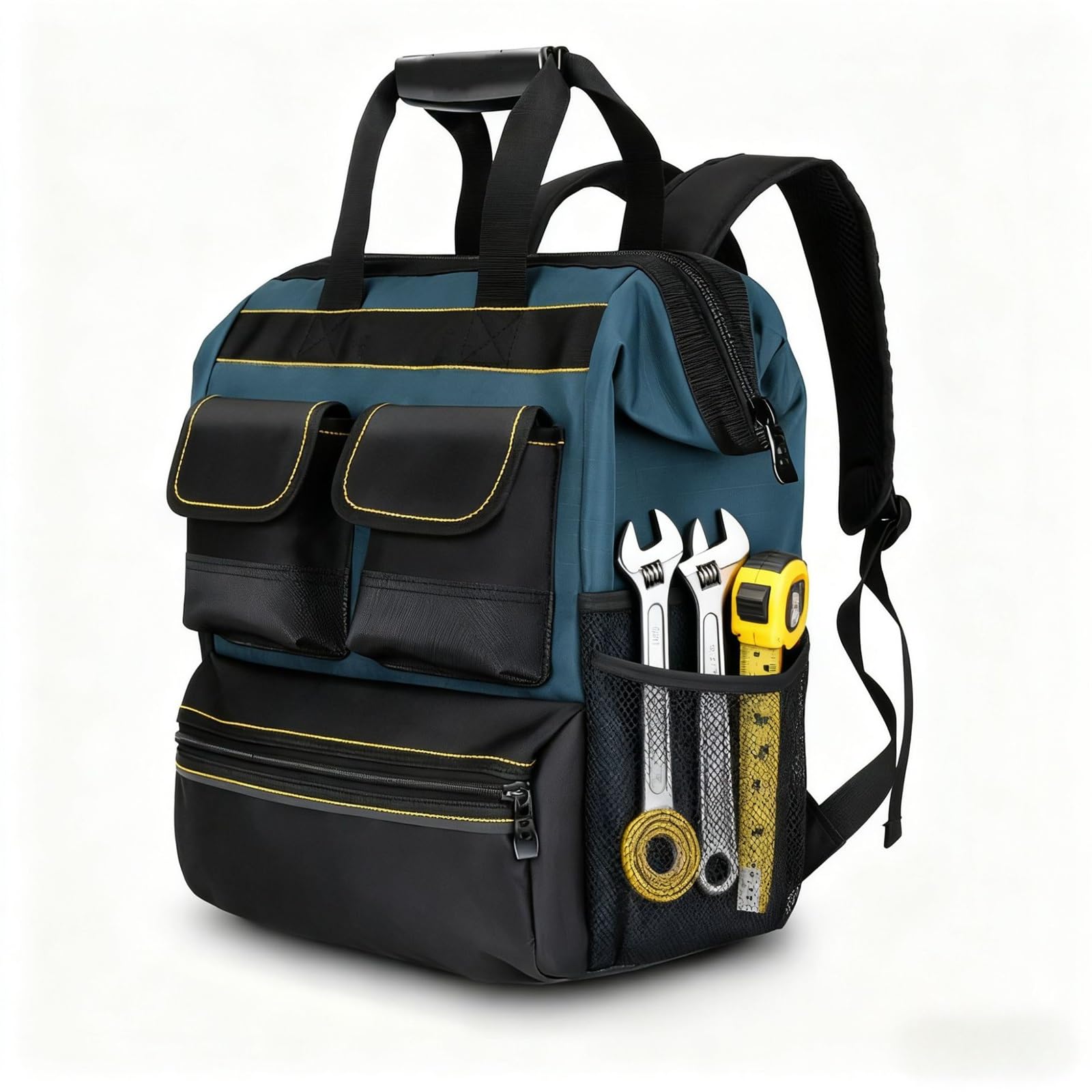 Bolsa de herramientas for electricista Mochila lona para Jardinería Hogar Bricolaje