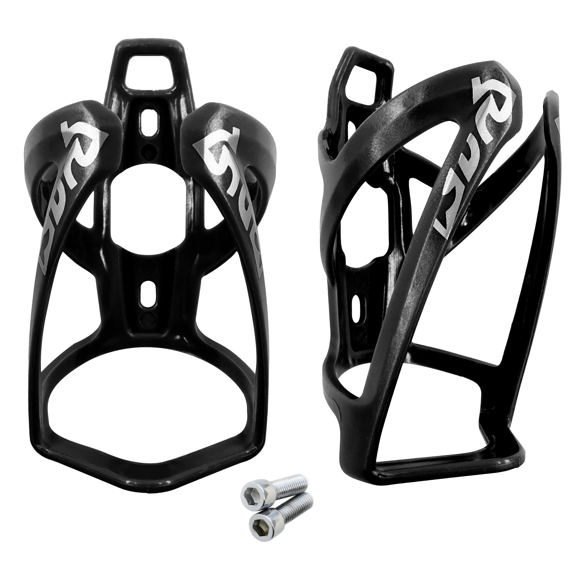 Runseaway 2PCS Bike Water Bottle Holder, Bicycle Water Bottle Cage, Universal Bike Cup Holder for Bicycle, Cycling, Road/Mountain Bikes, Black