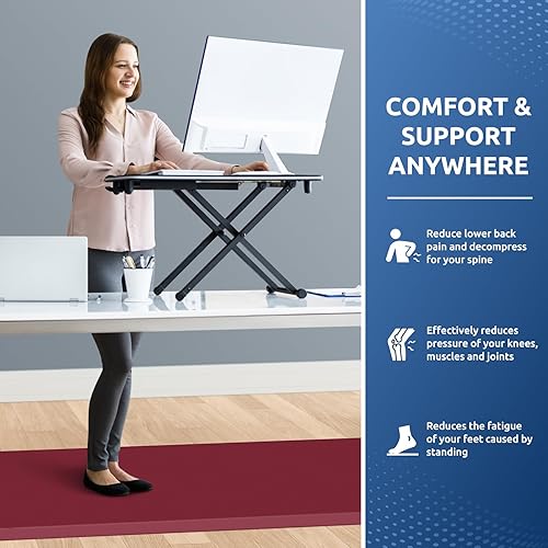 Miniatura 235 de KitchenClouds - Tapete antifatiga acolchado para cocina, impermeable, antideslizante, cómodo, para escritorio de pie, fregadero y oficina, 17.3 x 39