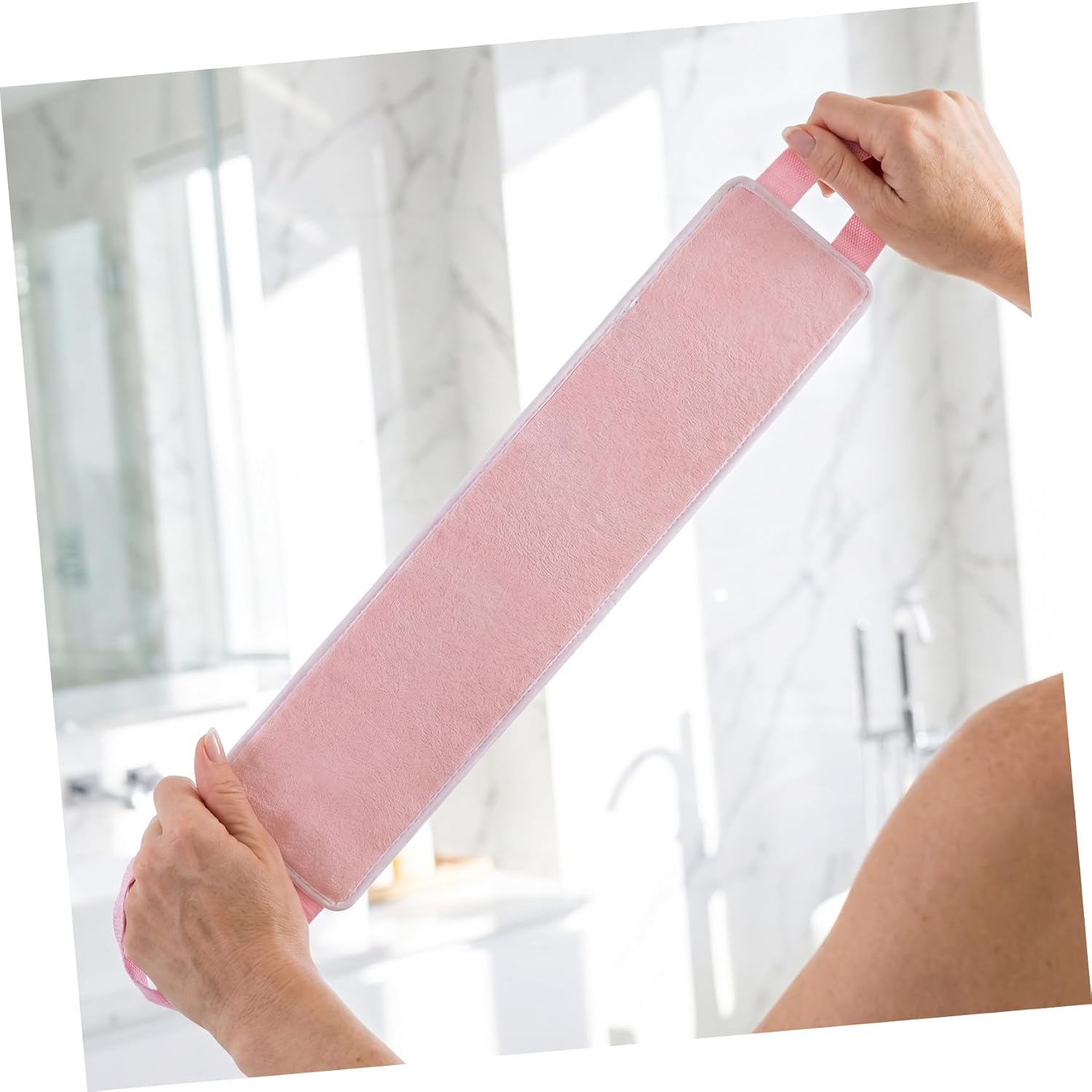 CALLARON Back Lotion Applicator Flocking Back Strip for Sunless Tanning Sunscreen Body Lotions