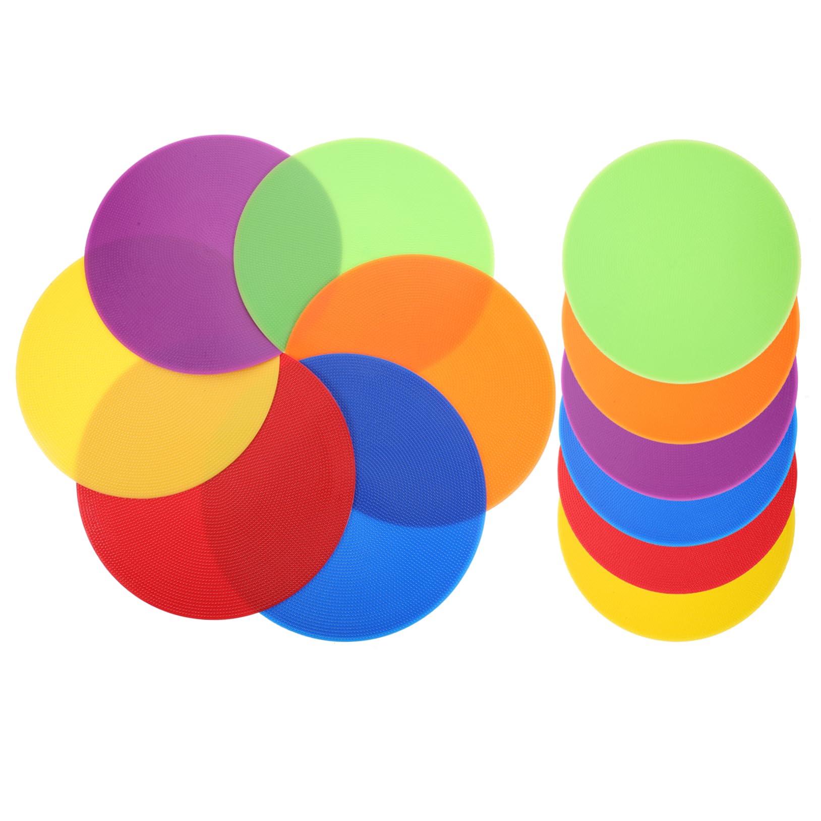 Anneome 12Pcs Soccer Training Sign Discs Markers for Football Drills Durable for Agility Practice and Daily Use