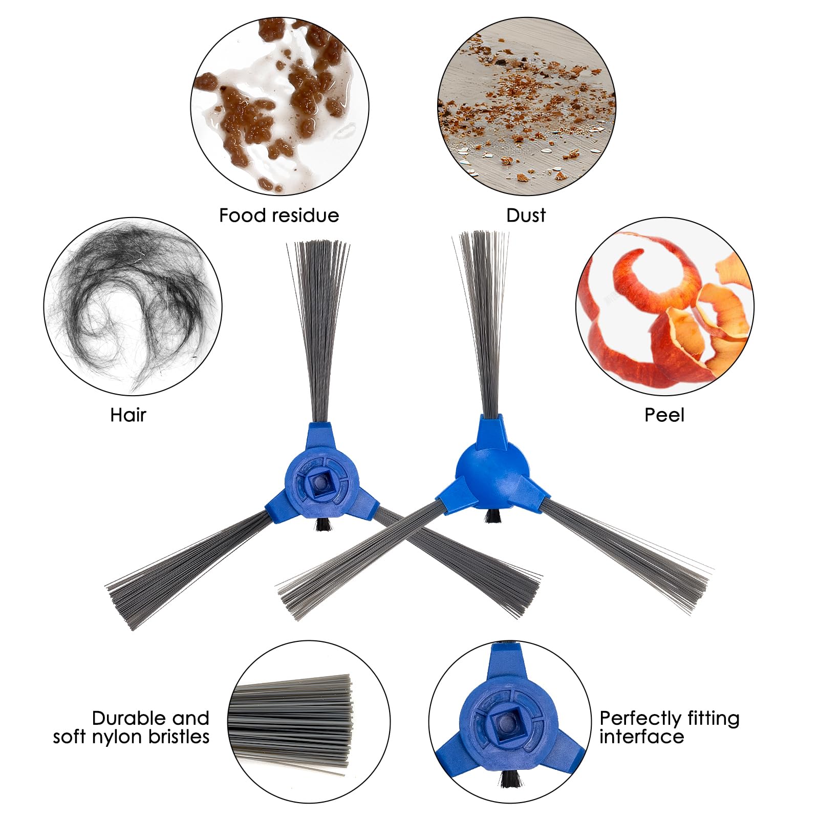 Set Ingranaggi Spazzola Laterale Per Eufy RoboVac (11S, 15T, 30, 35C E Molti Altri)
