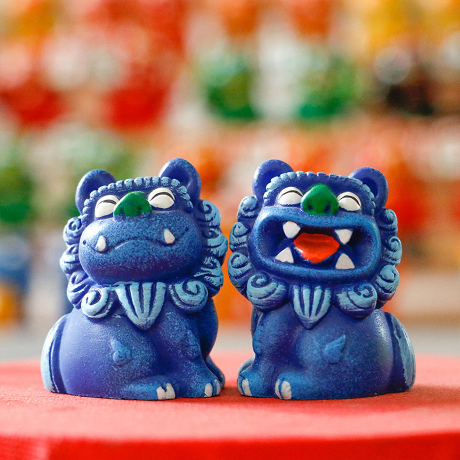 シーサー　沖縄　置物　開運　厄除け　2個組魔除け　大サイズ　インテリア シーサー 沖縄 置物 開運 厄除け 2個組魔除け 大サイズ インテリア