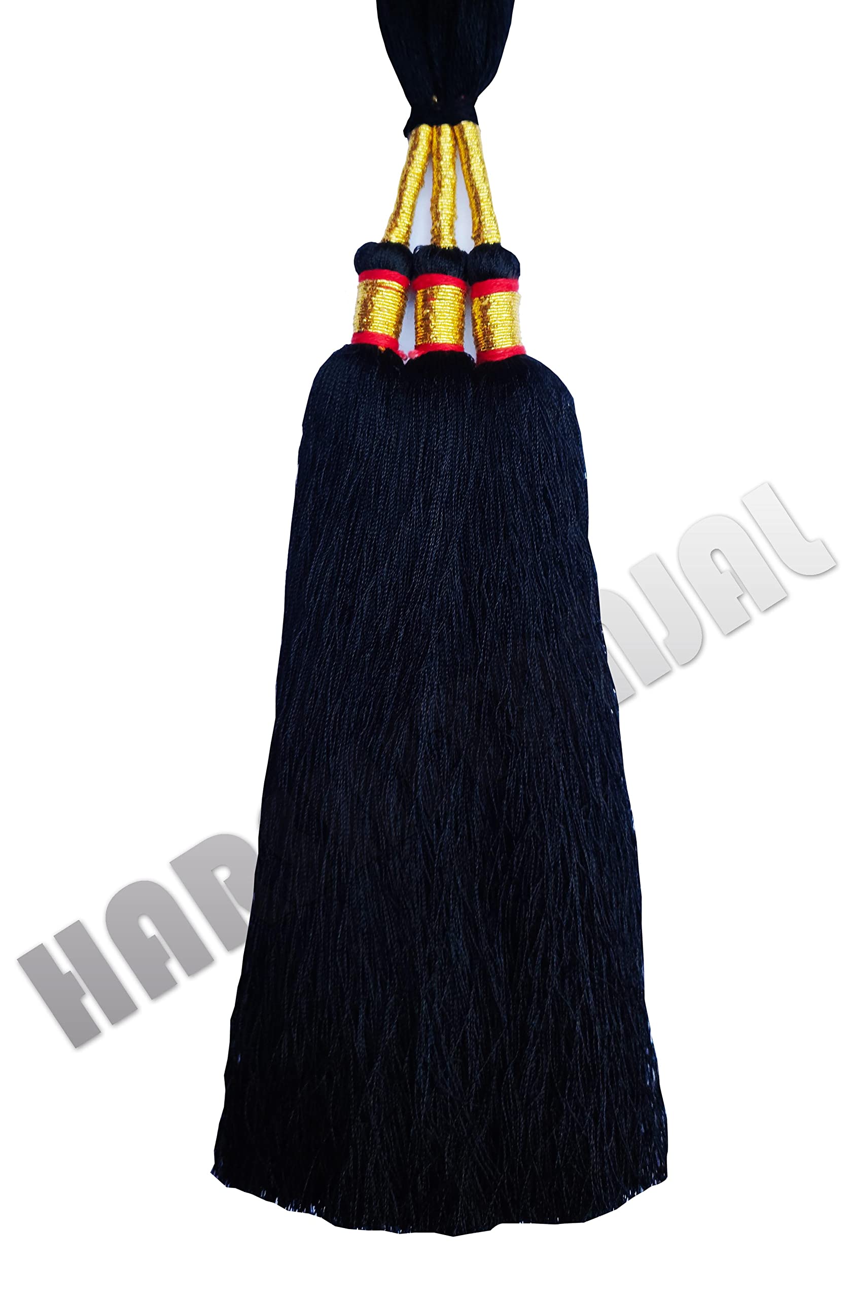 HARSHITANJAL Punjabi Paranda Parandi Choti Braid/Tassles Hair Accessories for Girls and Women, Black (HGSP23N1B)-image-34