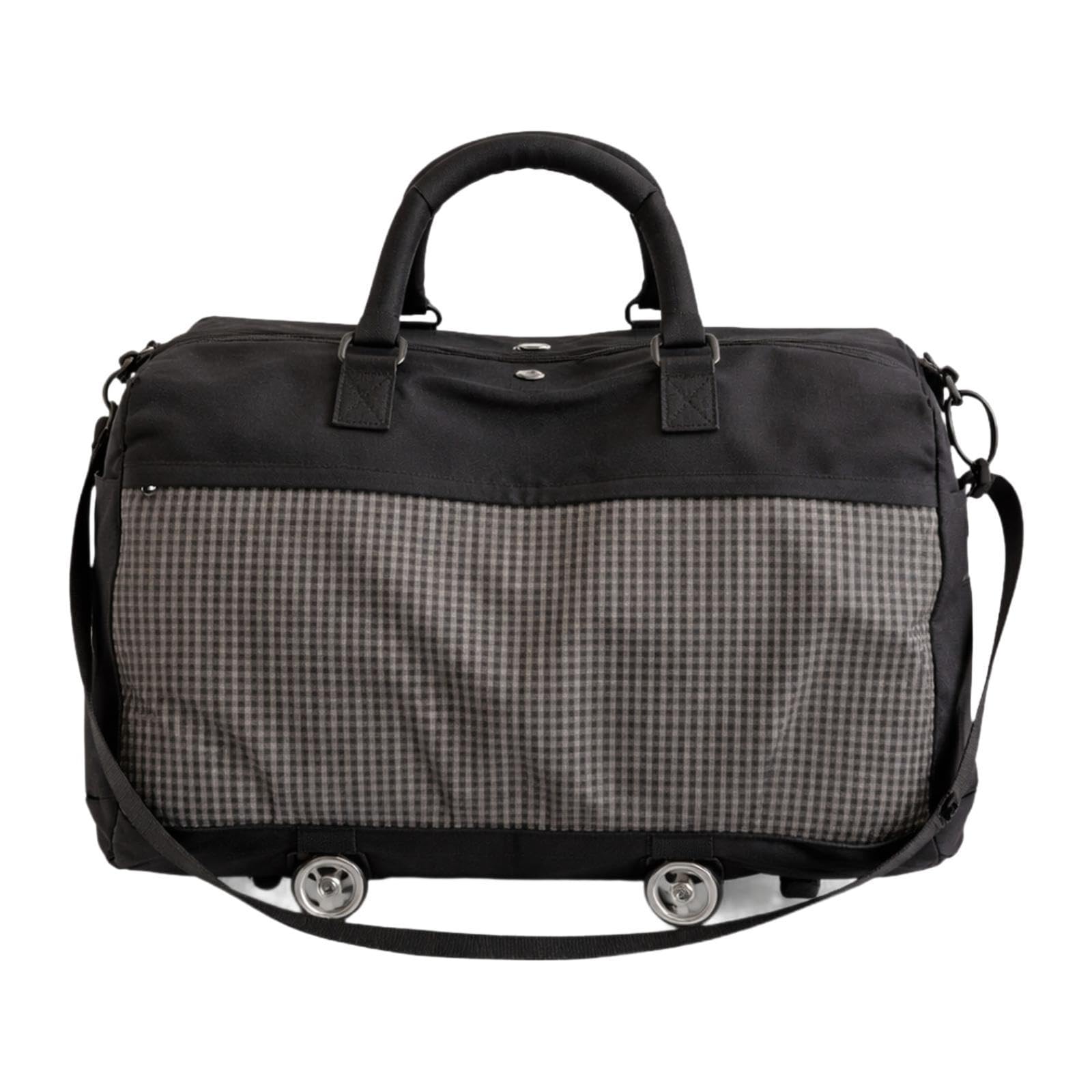 Valigetta porta laptop con ruote, multifunzionale, con ruote, per uomo e donna, ideale per il lavoro, Nero
