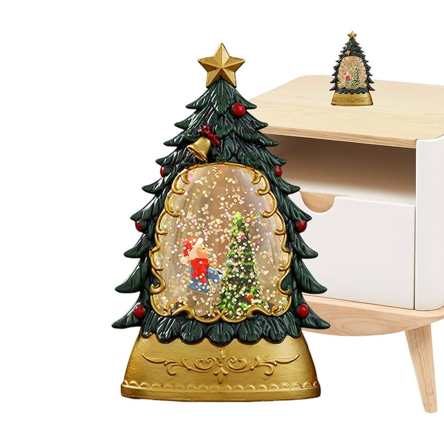 Amazon.co.jp: クリスマススノードーム | クリスマスツリー