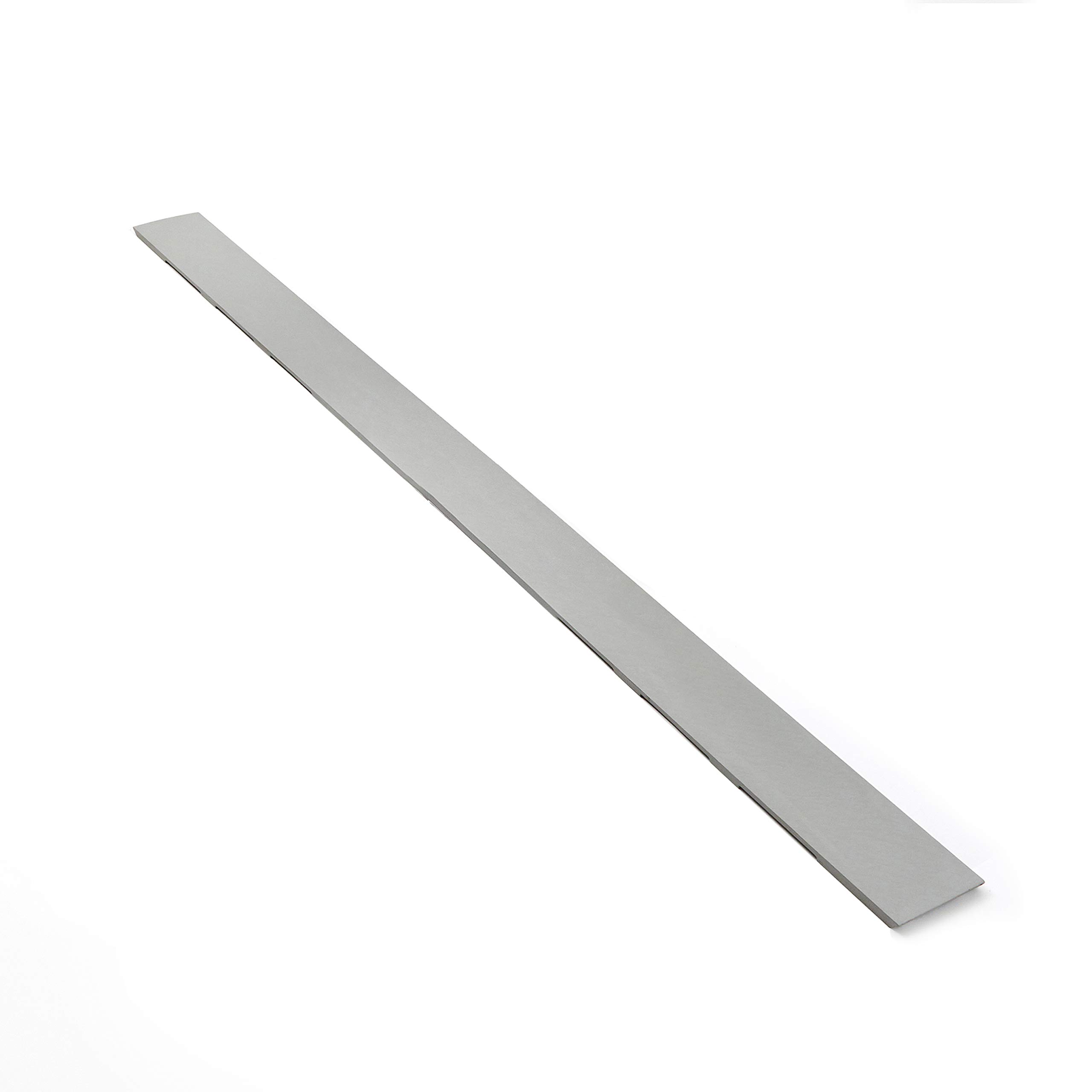 Milano Light Grey Rasa Slate Effect Rectangular Shower Tray Side Panel And Fixing Kit - 1800Mm