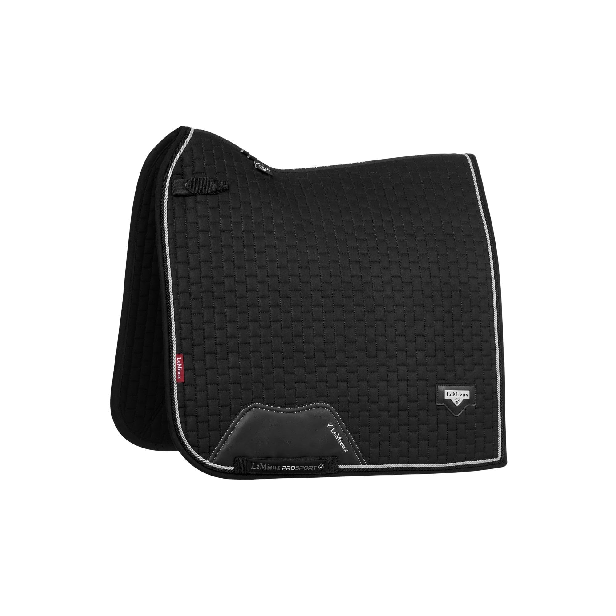 LeMieux Puissance Suede Dressage Pad - Equestrian Saddle Pad - Breathable - Black - Small/Medium
