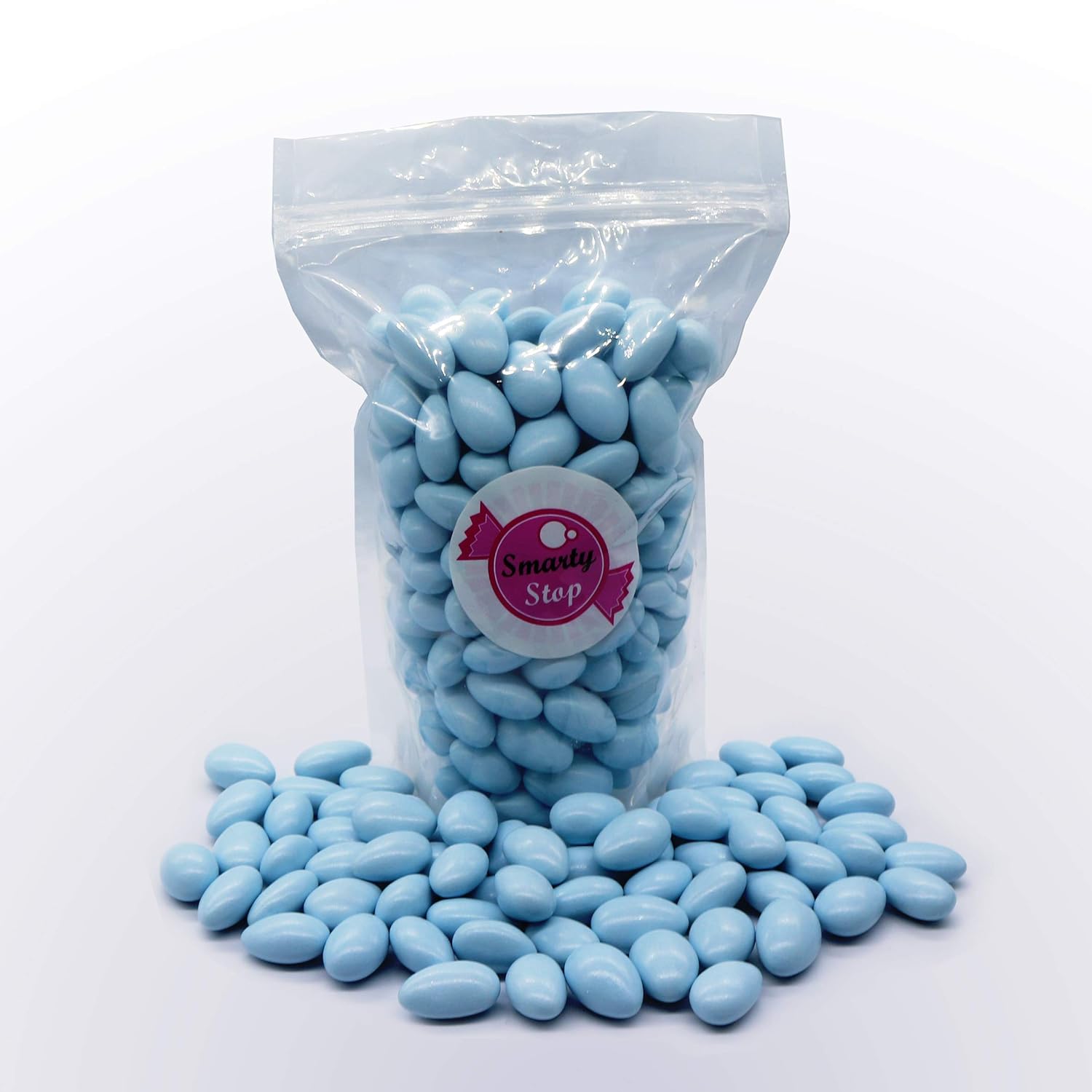 Smarty Stop Jordan Almonds (Light Blue- Pastel Colors, 10 Pound (Pack of 1))