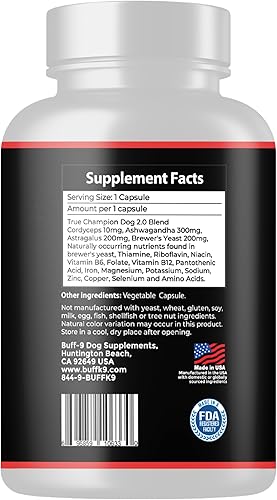 Miniatura 9 de True Champion Dog 20 Suplemento de músculo y salud para perros desarrollado por veterinarios y nutricionistas seguro y 100 natural para cachorros y