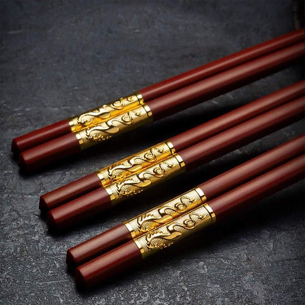 Baguettes, baguettes en fibre de verre rouge réutilisables, cadeau de 10 paires de baguettes japonaises chinoises coréennes, lavables au lave-vaisselle, baguettes antidérapantes légères for restaurant