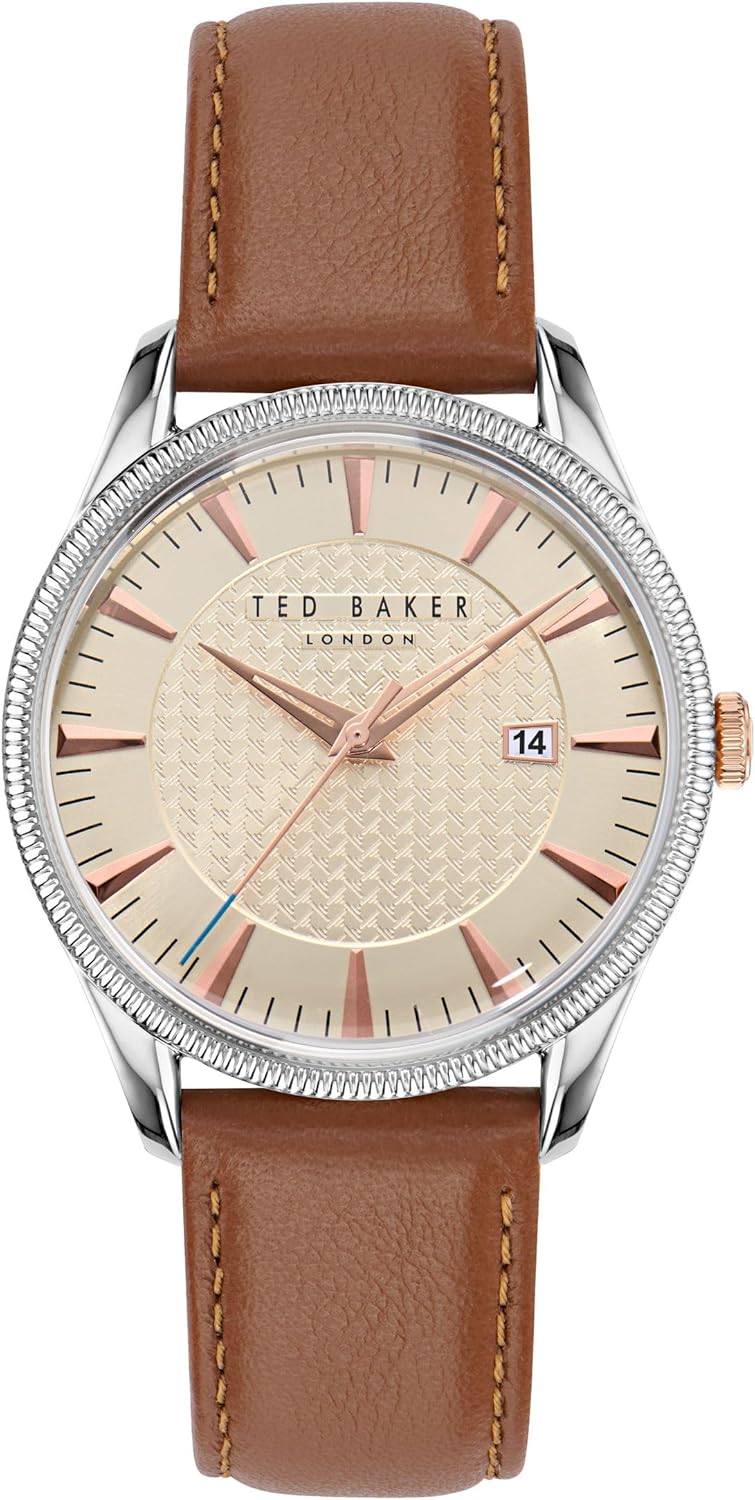 Ted Baker Leytonn Men's Brown Eco Genuine Leather Strap Watch (Model: BKPLTS4029I)