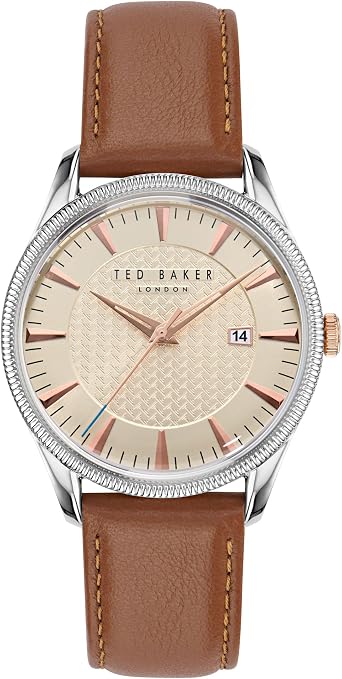 Ted Baker Leytonn Mens Brown Eco Genuine Leather Strap Watch Model BKPLTS4029I