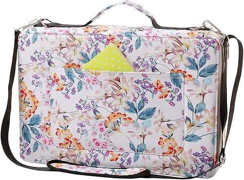 Lbxgap Estuche portátil de colores con 384 ranuras para lápices, organizador con patrón de impresión para bolígrafos o marcadores de acuarela,