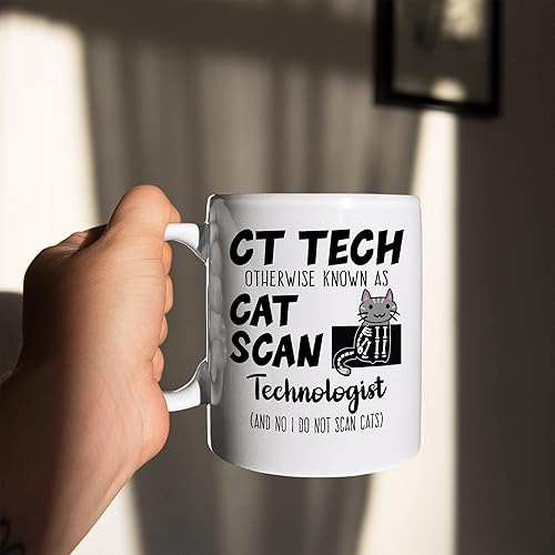 Miniatura 3 de CT Tech Taza CT Tech conocida como Cat Scan Tech Regalo para cumpleaños Navidad, regalo CT Tech para compañeros de trabajo, mujeres y hombres, taza