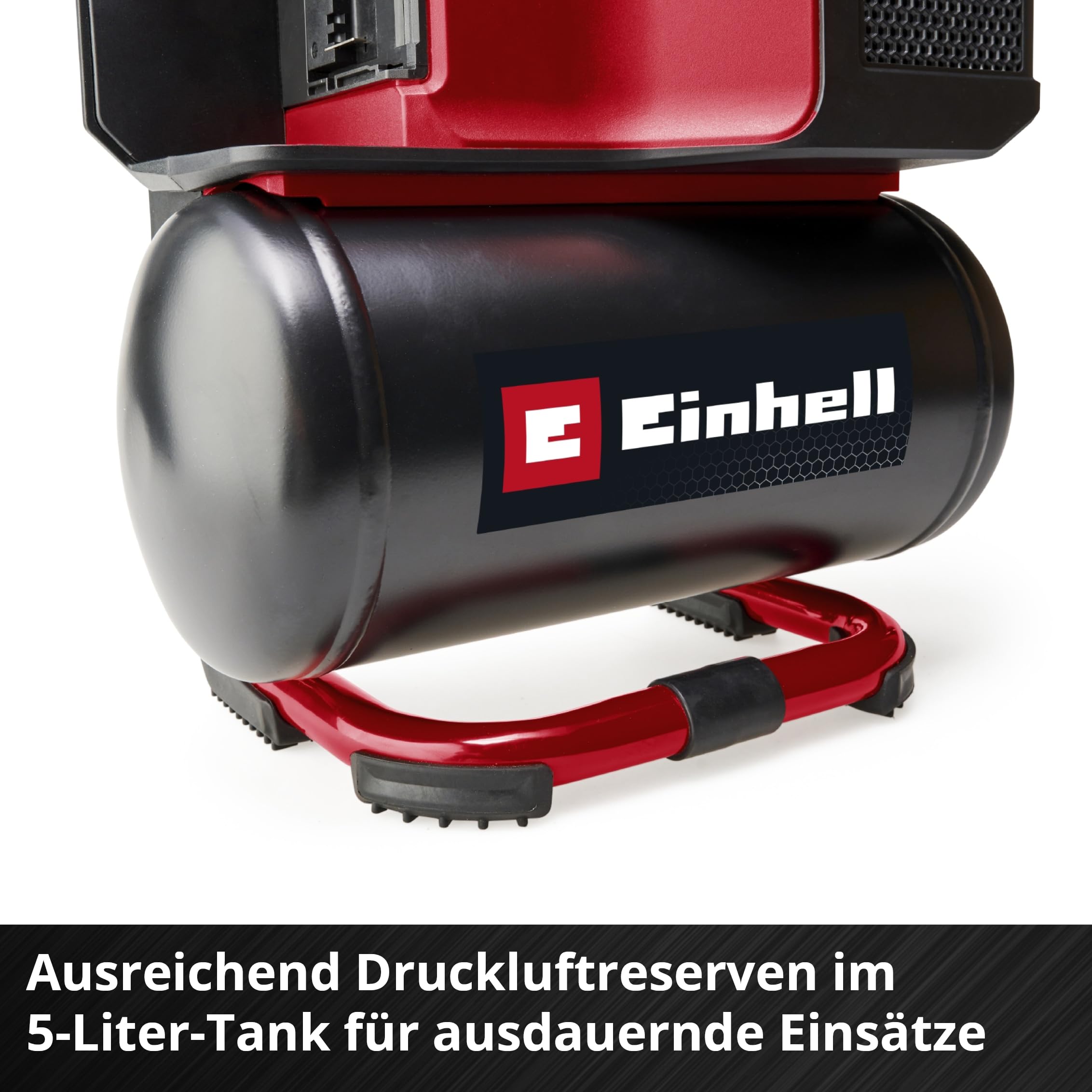 Einhell Kompresor akumulatorowy TE-AC 18/75 Li OF-Solo Power X-Change (18 V, maks. 8 bar, 5 l zbiornik, moc ssania 75 l/min, 2 manometry, bezolejowy, bez akumulatora)