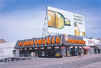 LIVESTOCK Vintage Wall Art - Peanut Store in Atlantic City New Jersey by Famed Photographer John Margolies, Americana Wall Decor New Jersey Poster, Printed and Framed in The USA