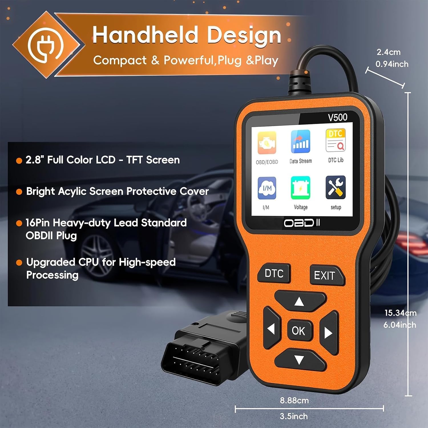 OBD2 Adapter Auto Diagnosegerät Motor Check für Aston Martin Vantage 2018-2021 2022 2023 2024 2025 2026,