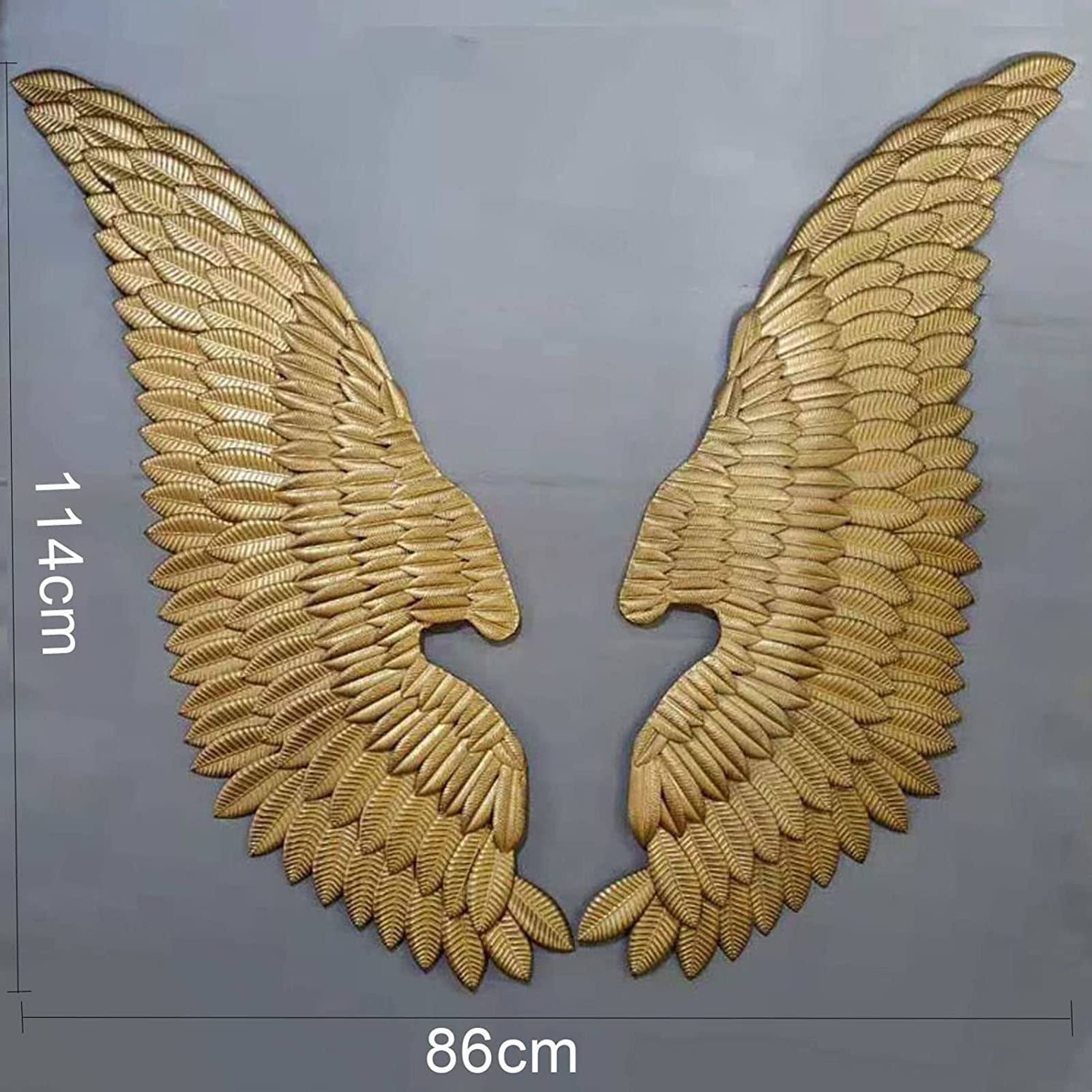 Sztuka dekoracji ścian i metali 3D Metalowa Sztuka Ścienna Rzeźba Skrzydła Anioła Dekoracja Ścienna Duże Skrzydła Rzeźba Ścienna do Domu Sypialnia Salon Ogród