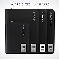 Vista 7 de Vault X Carpeta de álbum de 12 bolsillos con cremallera para cartas coleccionables, 480 tarjetas, material Premium Exo-Tec, 20 páginas de carga