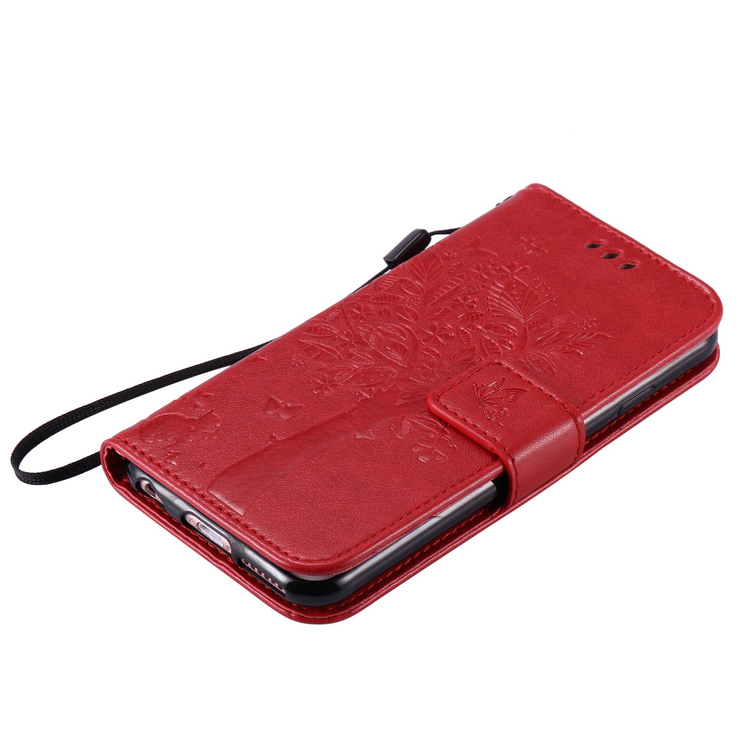 TOUCASA Cover IPhone 6/6S Flip In Pelle PU Con Porta Carte E Supporto – Grigio - 3