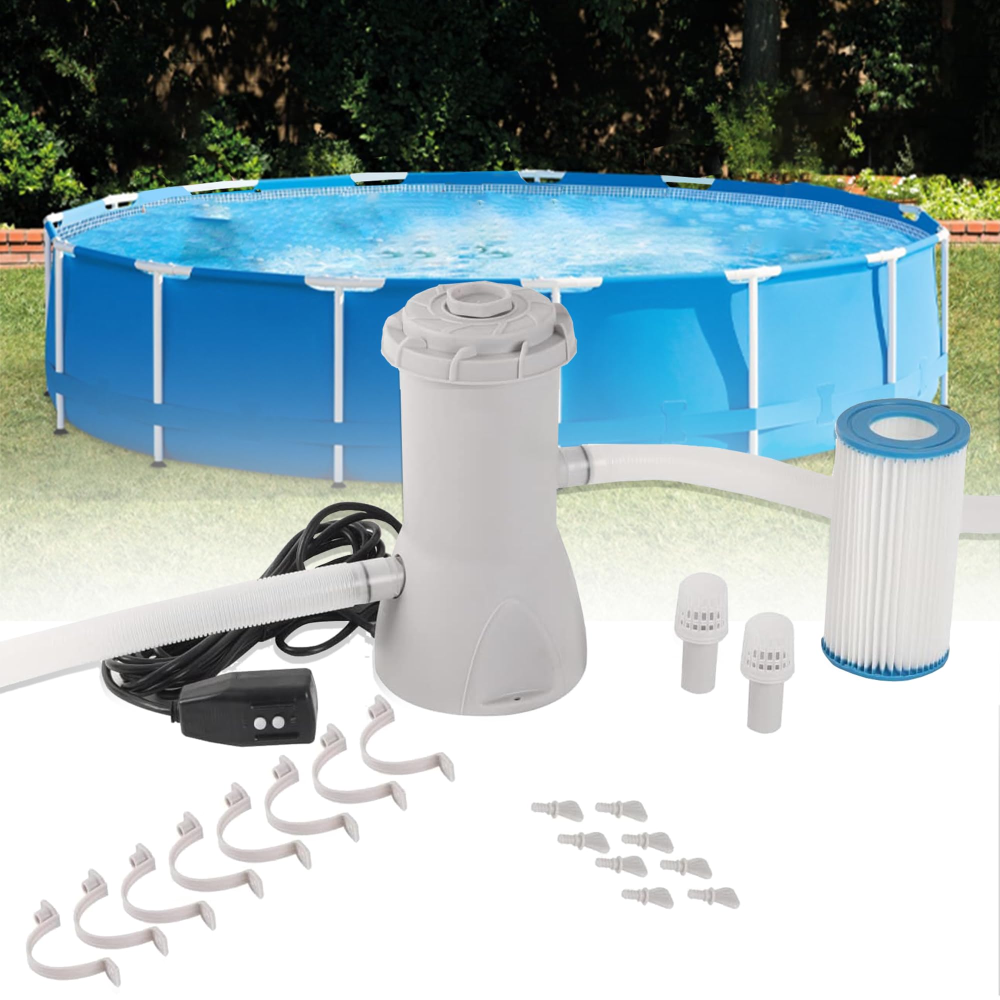 TonGass 530 GPH Above Ground Pool Filter Pump