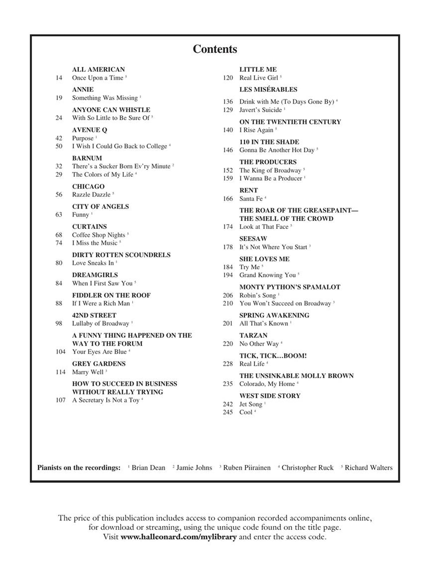 Singer's musical theatre anthology - volume 5 chant+enregistrements online: Baritone/Bass (Singer's Musical Theatre Anthology (Songbooks))
