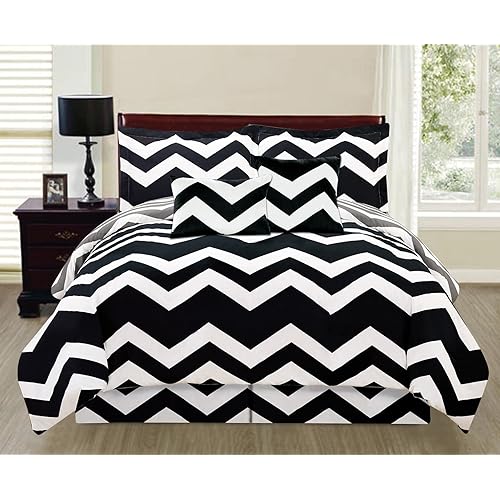 Black Chevron Bedding Sets Amazon Com