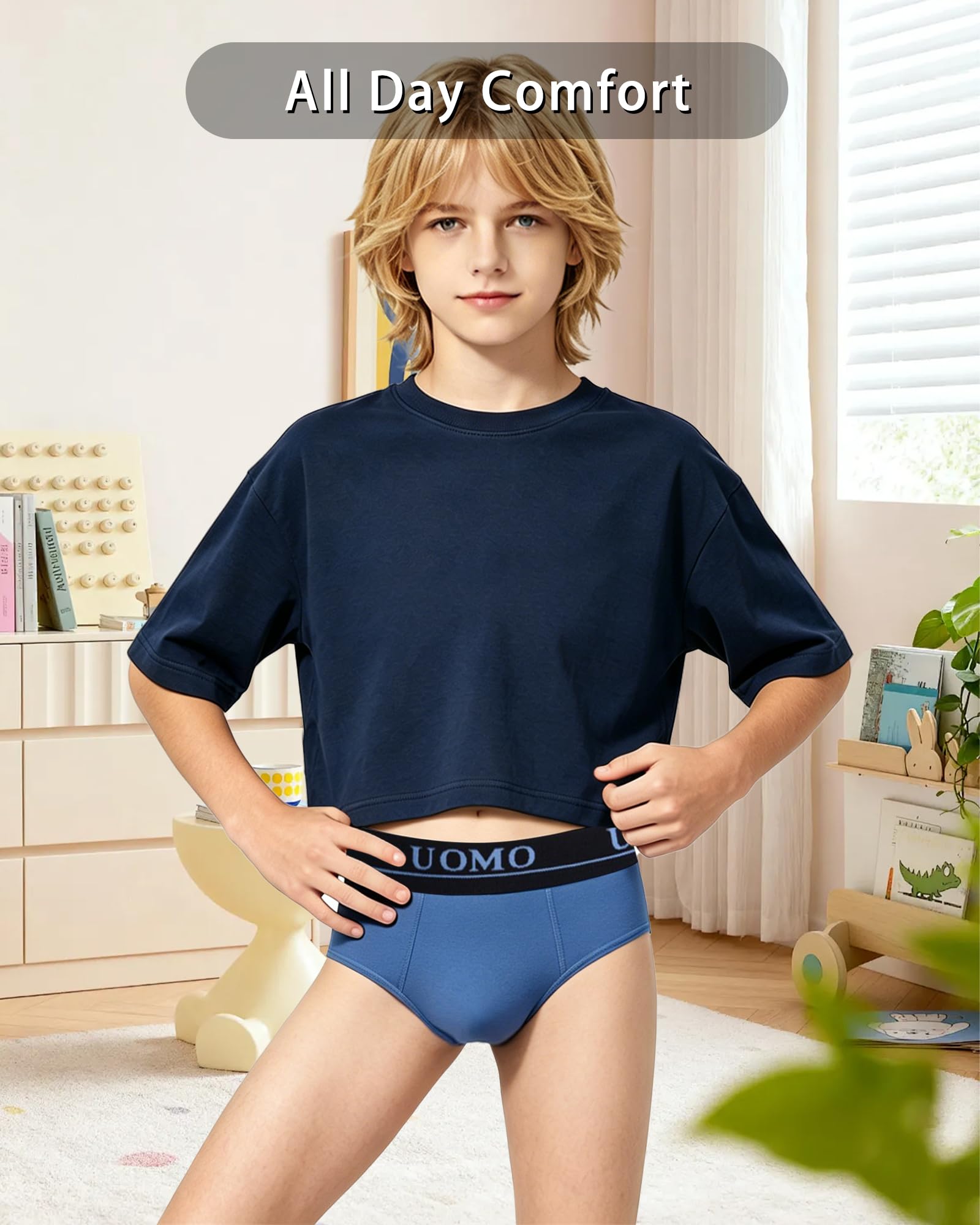 Trendy Boy Jungen Unterhosen Slips Mehrpack, Baumwolle Kinder Unterwäsche, Atmungsaktiv, Elastischer Bund, Bequeme Passform für Alltag und Schule