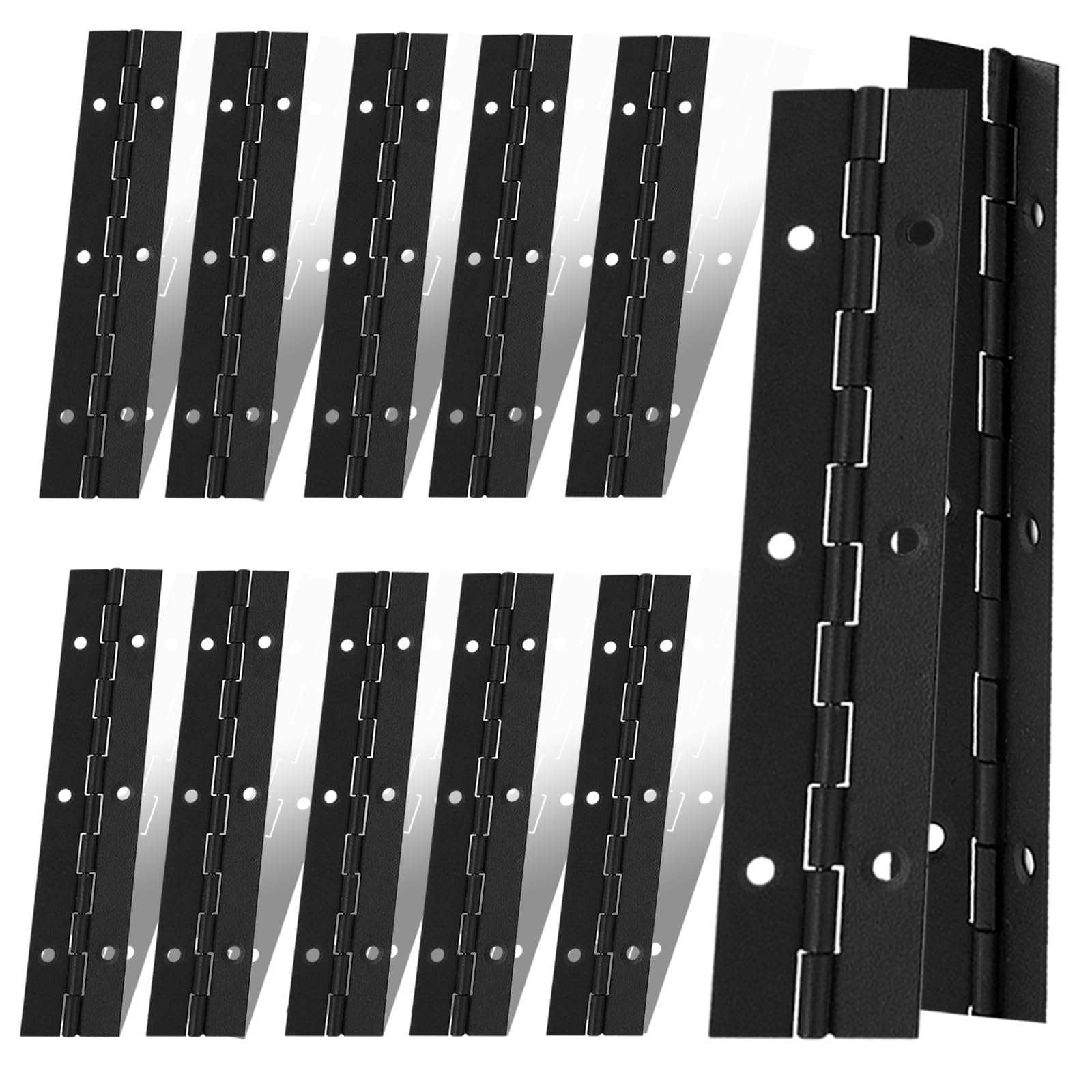 Stainless Steel Piano Hinges - 12 Pack -9