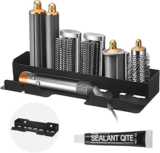 Hairdryer Holder Wall Mounted, Stainless Steel Hair Dryer an