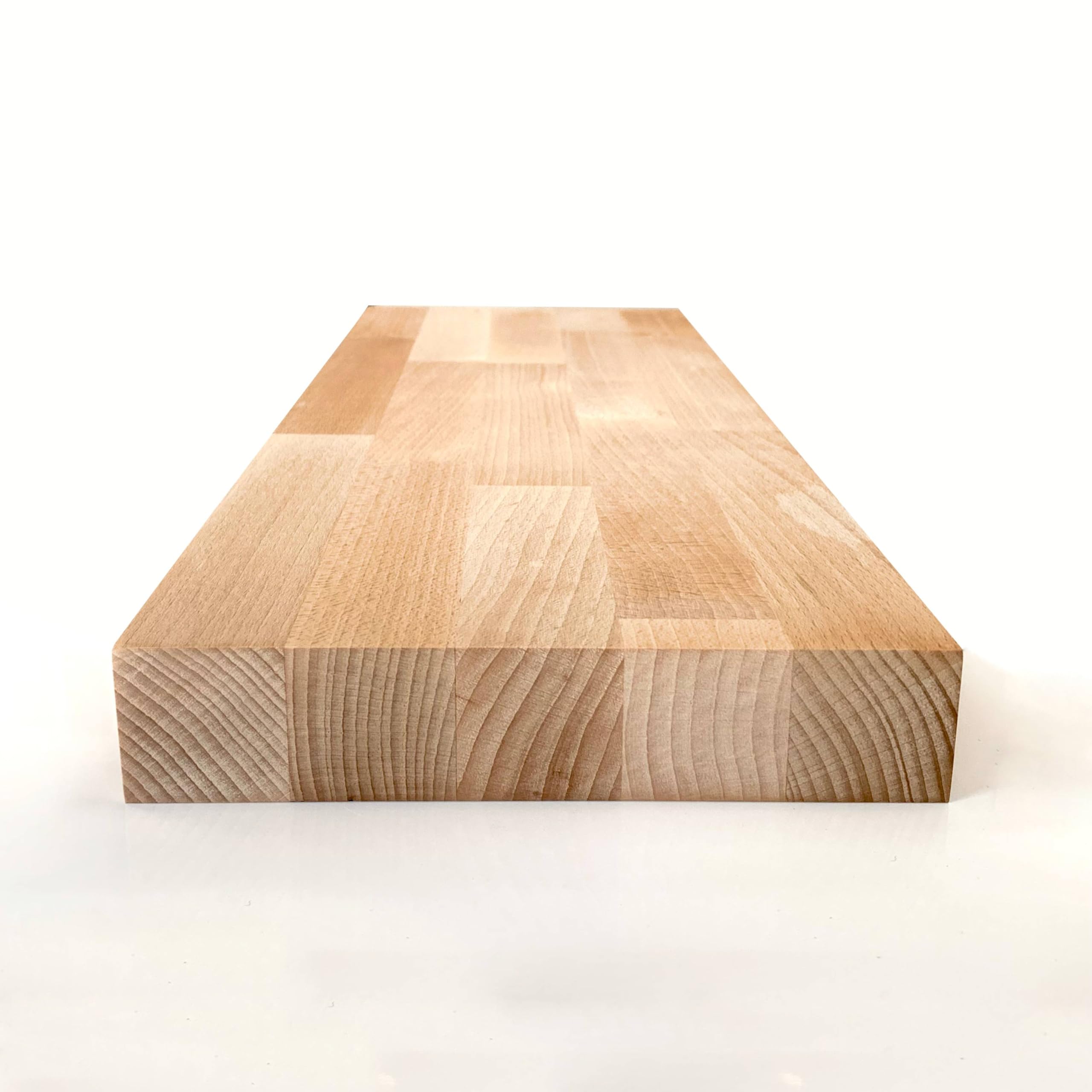 Étagère en hêtre massif 120 cm tablette murale bois véritable