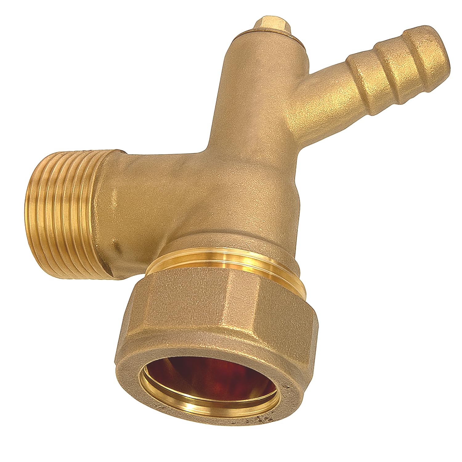 Westco 22mm x ¾ MBSP Elbow with Drain – Brass Compression Male Elbow with Drain Cock