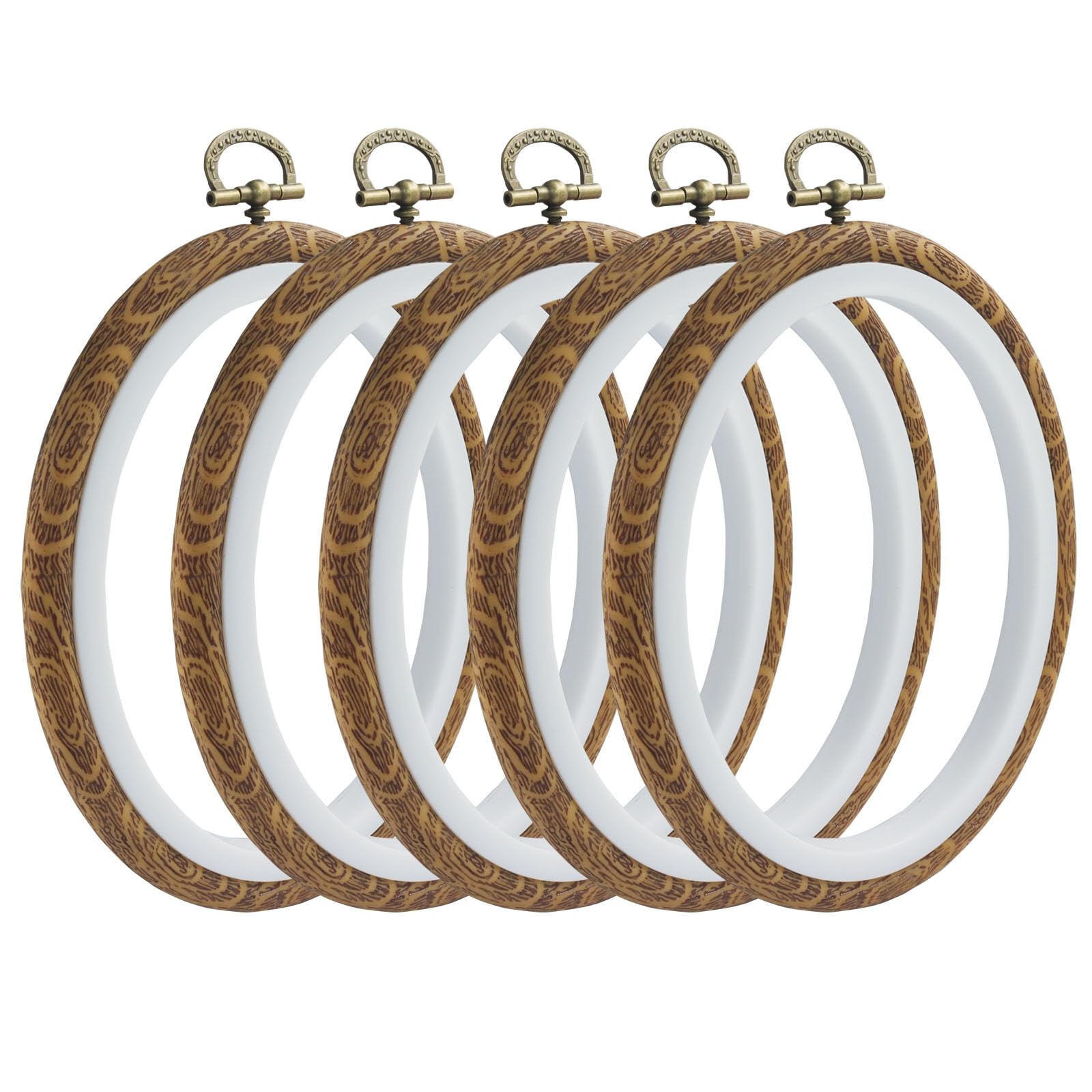 Amazon.com: Marvexi 5Pcs Oval Embroidery Hoops 4.3