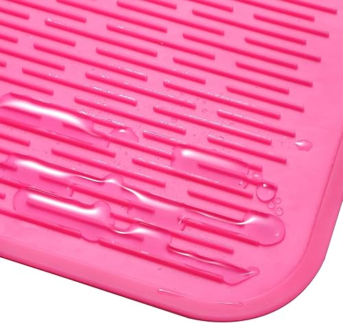 Miniatura 970 de Tapete de silicona para secado de platos para múltiples usos, fácil de limpiar, ecológico, resistente al calor, tapete de silicona para encimera