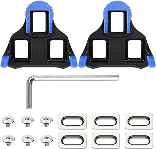 Calas de Bicicleta Carretera, Compatible con Shimano SPD SL SM-H10 SM-H11 SM-H12 Pedales Zapatillas Ciclismo Antideslizantes Tacos Spinning Superlight Universal para MTB Interior Bike