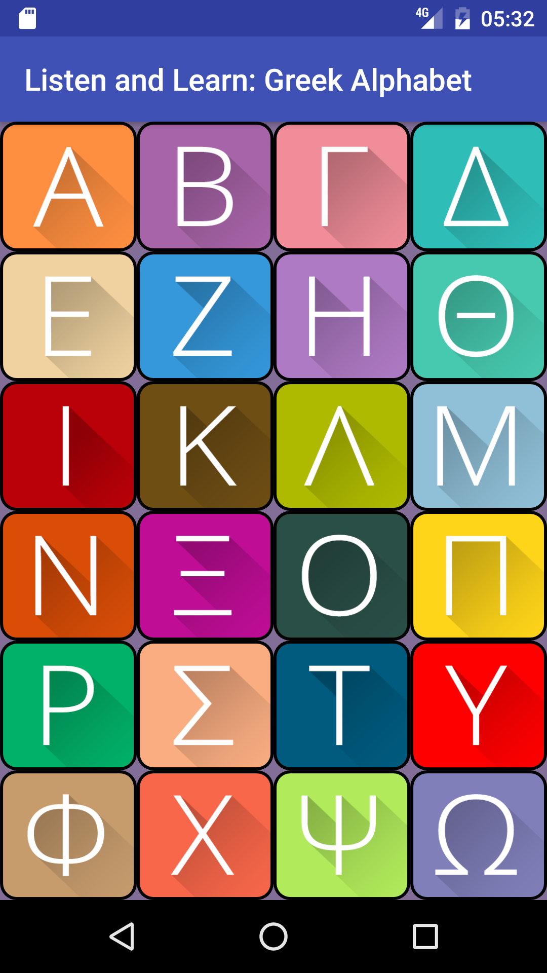 Listen & Learn: Greek Alphabet - App on Amazon Appstore